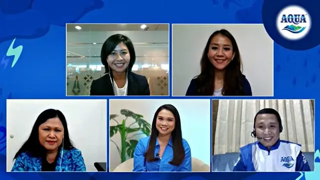 Virtual Press ConferenceDanone-AQUA Rabu, 24 Agustus 2022.