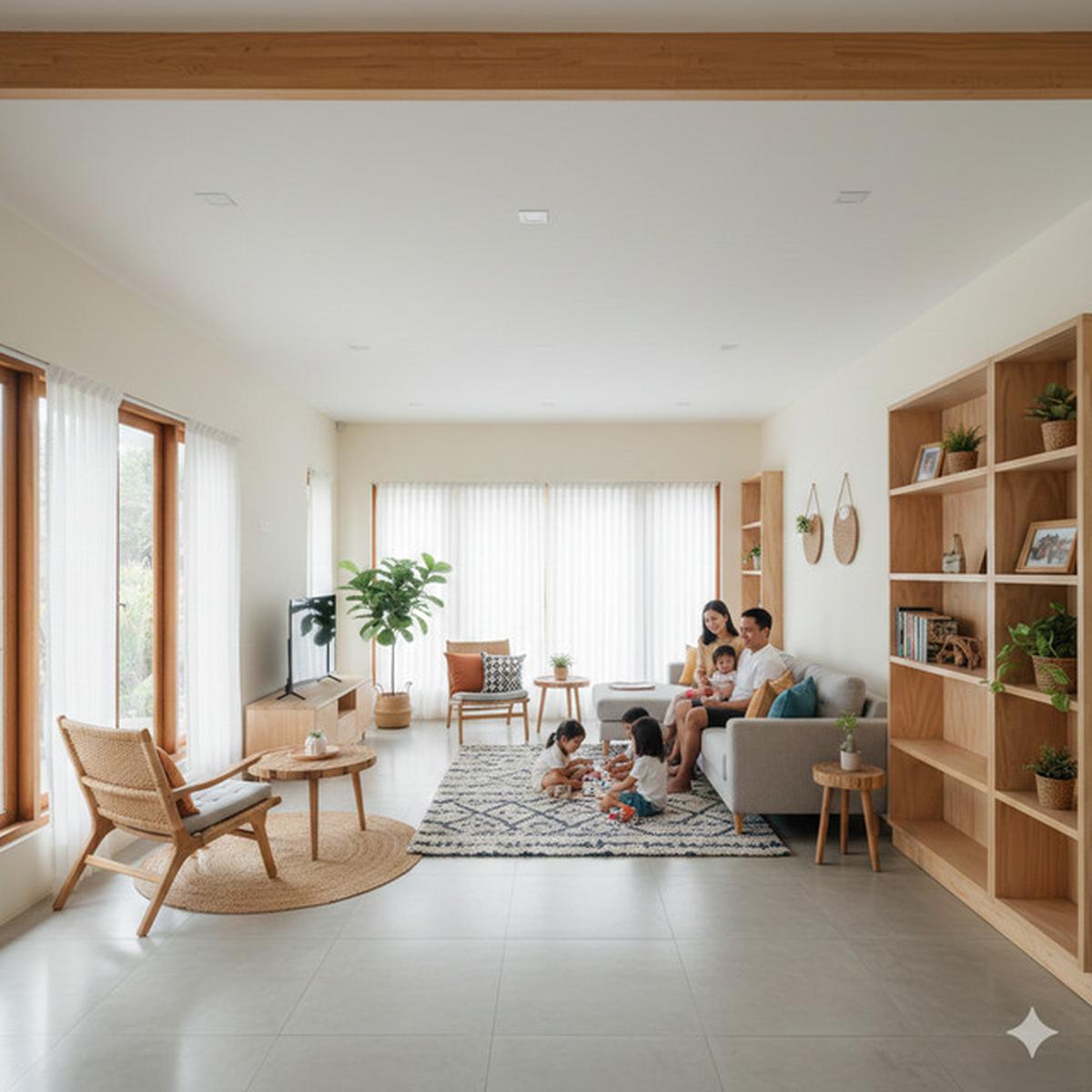 7 Model Rumah Kecil Konsep Open Space untuk Tinggal Bersama Mertua, Nyaman Tanpa Kehilangan Privasi