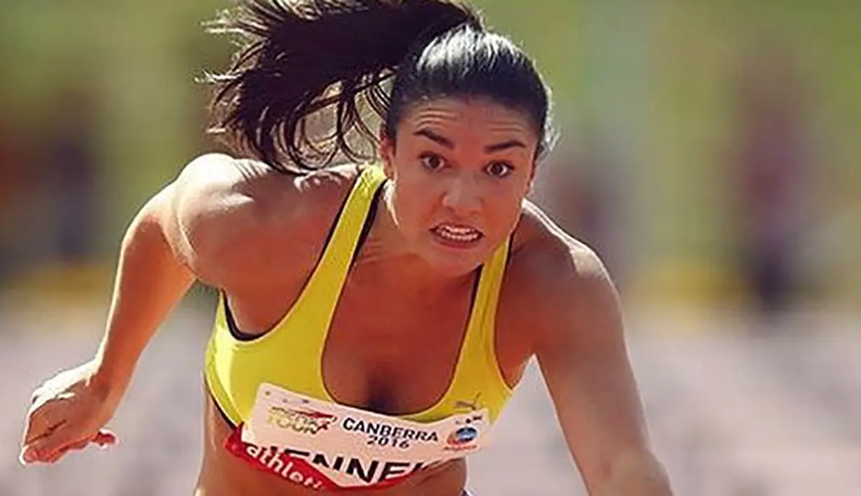 Michelle Jenneke, sensualitas pelari gawang Australia. (Bola.com/Instagram/Michelle Jenneke)