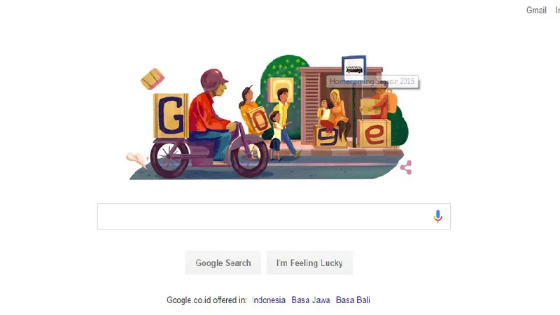 Google Doodle Mudik