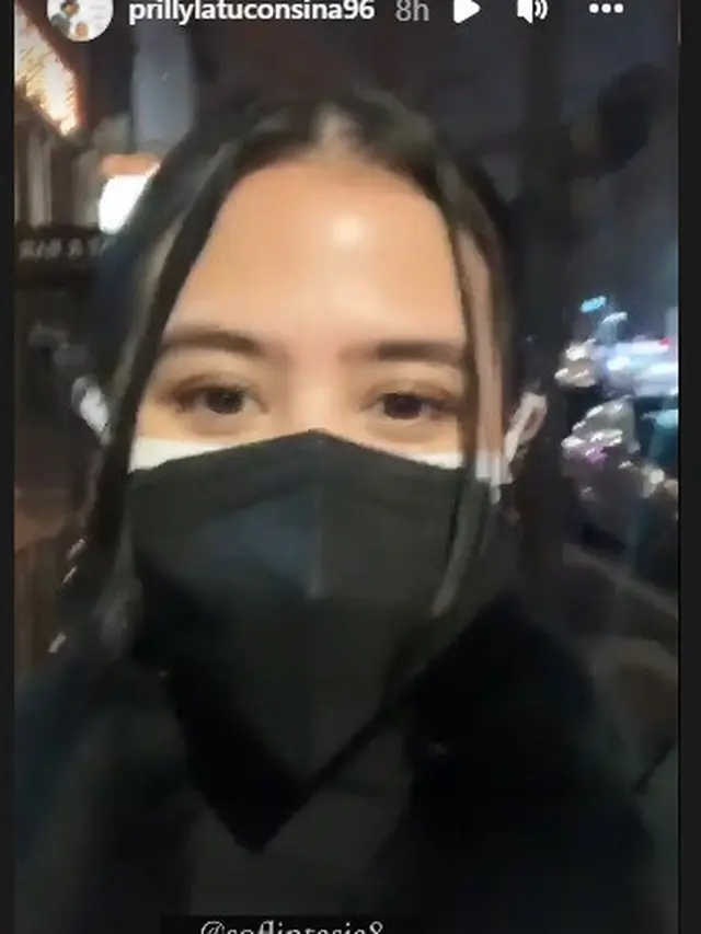 Prilly Latuconsina liburan tahun baru 2022 di New York City (Foto: Instagram/prillylatuconsina96)