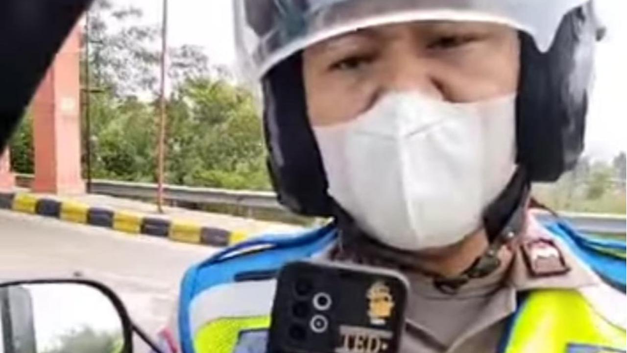polantas tuding sopir angkut pisang bawa sabu