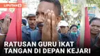 810 Guru Ikat Tangan di Depan Kejari