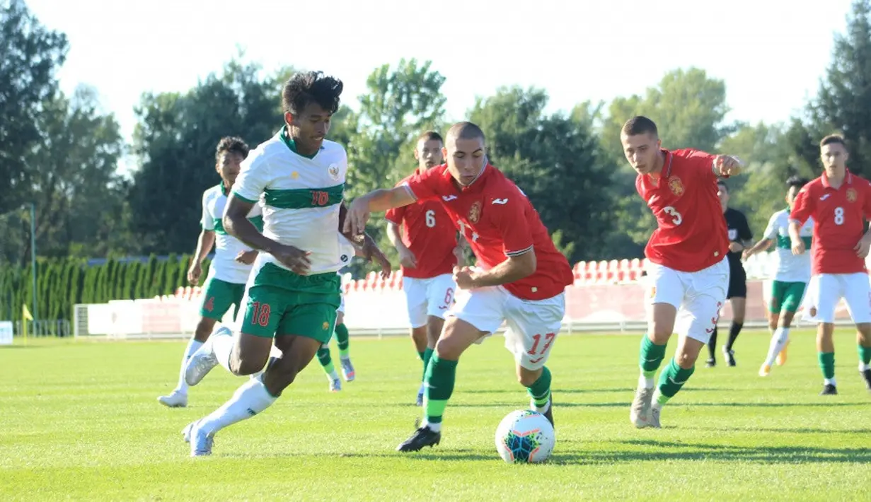 Penyerang Timnas Indonesia U-19, Irfan Jauhari, mengaku diinstruksikan untuk fokus sepanjang pertandingan saat menghadapi Kroasia di International U-19 Friendly Tournament 2020. (dok. PSSI)