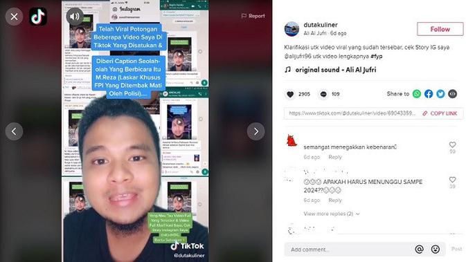 Gambar Tangkapan Layar Video dari Akun TikTok @dutakuliner