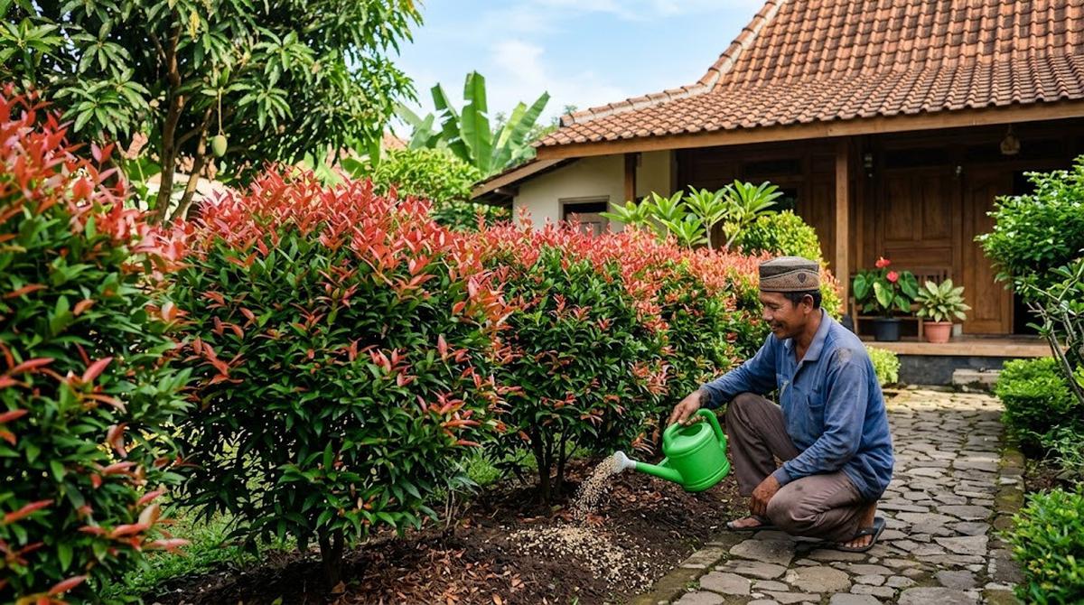 Cara Menanam Pohon Pucuk Merah di Halaman Rumah agar Rimbun/AI Generated