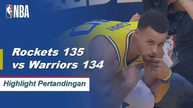 Cuplikan Hasil Pertandingan NBA : Rockets 135 Vs Warriors 134