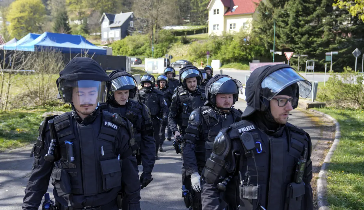 Jerman menjadi tuan rumah Euro 2024. Turnamen antarnegara Eropa ini akan berlangsung 14 Juni sampai 14 Juli 2024. (AP Photo/Ebrahim Noroozi)