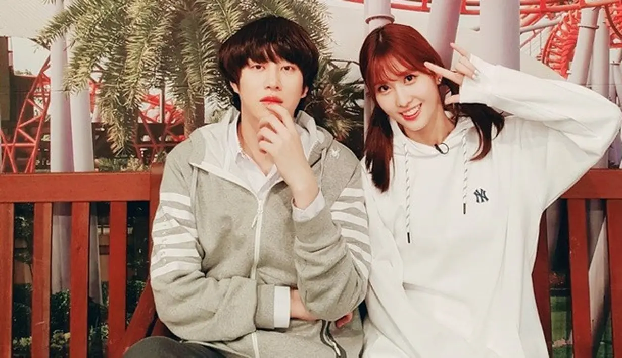 Heechul dan Momo (Sumber: Instagram/kimheenim)