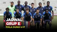 Berita video, Jadwal Grup E Piala Dunia U-17 2023 yang akan berlangsung di  Jakarta International Stadium, Jakarta dan Stadion Si Jalak Harupat, Bandung.