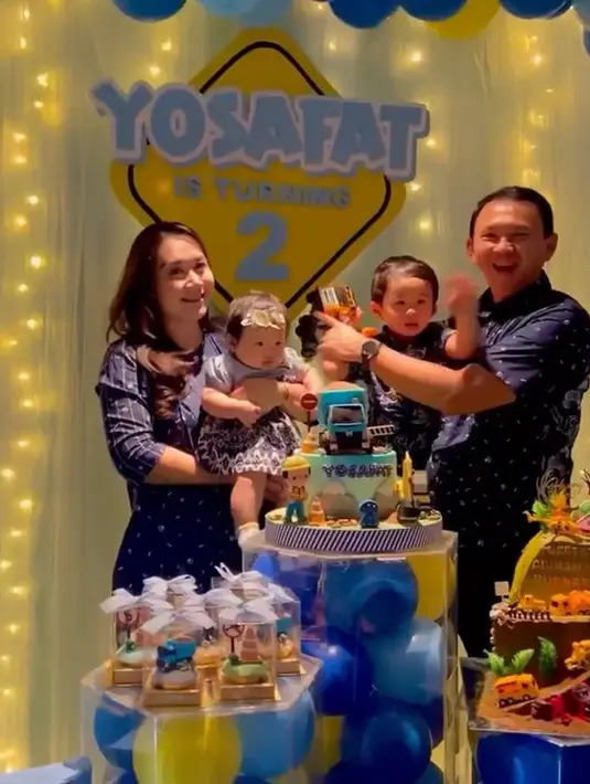Ahok dan Puput rayakan ultah Yosafat (Instagram/btpnd)