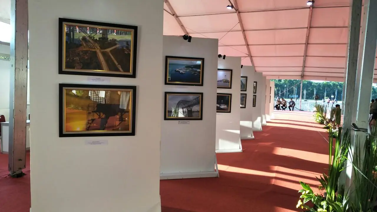 Pameran foto infrastruktur (Foto: Liputan6.com)