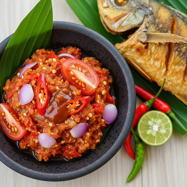 Resep Sambal Terasi Sunda yang Awet dan Tidak Cepat Basi (Image by Gemini AI)
