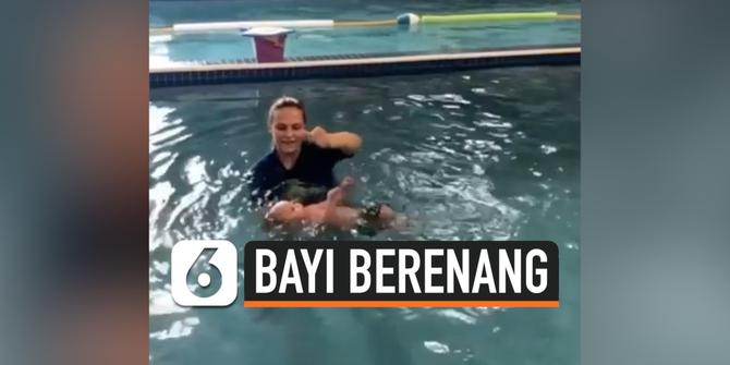 VIDEO: Bayi 8 Bulan Dilempar ke Kolam oleh Instruktur Renang Picu Perdebatan