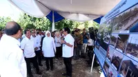 Menteri Kelautan dan Perikanan Wahyu Sakti Tranggono tinjau lokasi pembangunan kampung nelayan moderen di Banyuwangi (Istimewa)