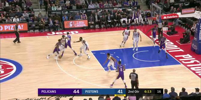 VIDEO : GAME RECAP NBA 2017-2018, Pelicans 118 vs Pistons 103