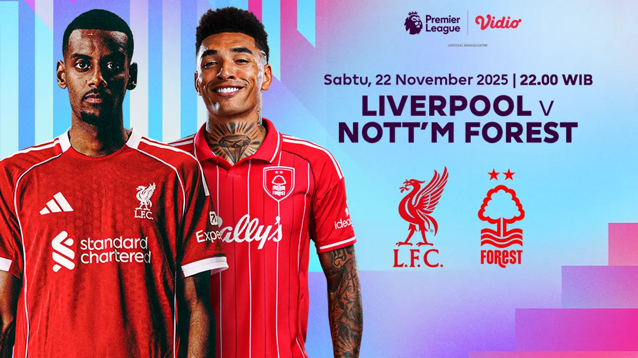 Saksikan Liverpool vs Nottingham Forest di Vidio. (dok. vidio.com)