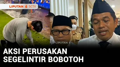  Viral! Aksi Perusakan Bobotoh di GBLA Dikecam Dedi Mulyadi