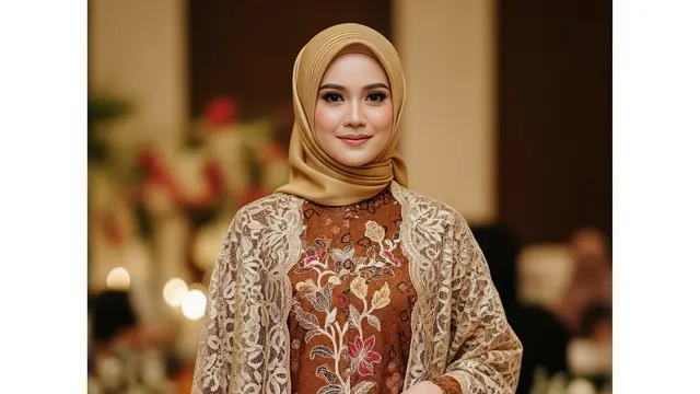 Model Gamis Batik Brokat Nyaman Dipakai