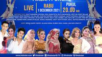 Malam Puncak Indonesian Dangdut Awards 2021 ditayangkan live Indosiar Rabu, 1 Desember 2021 pukul 20.00 WIB