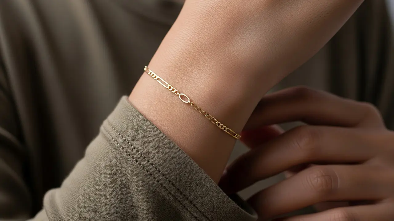 Gelang Rantai Tipis Klasik