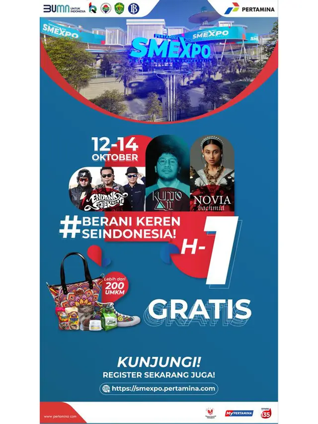 Besok! Pameran Virtual UMKM Pertamina SMEXPO 2021 Melibatkan Tidak Kurang Dari 1000 UMKM di Indonesia Dimulai