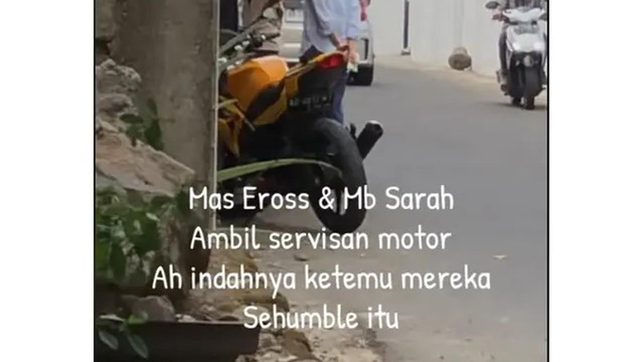 Viral Kesederhanaan Eross Candra SO7 dan Istri Jalan Kaki Ambil Servisan Motor, Ini 6 Momennya