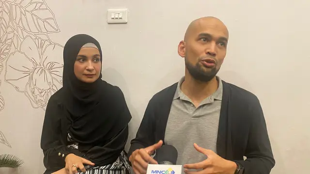 Shireen Sungkar dan Teuku Wisnu di pembukaan Bogor Rain Cake