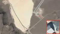 Google Maps Kuak Keberadaan UFO di Area 51 yang Misterius?