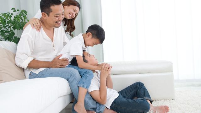 Ilustrasi keluarga muda