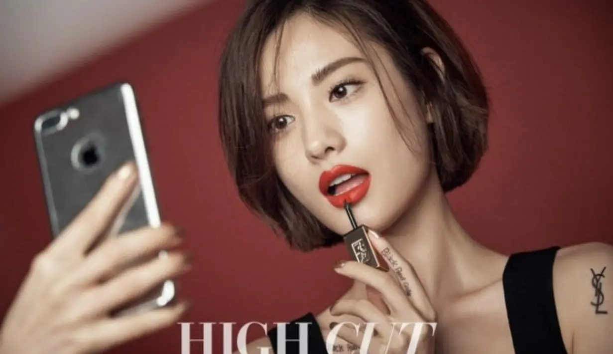 Tanpa perlu banyak pernyataan, gaya rambutnya membuatnya terlihat begitu menawan.  [Foto: instagram/ High Cut]