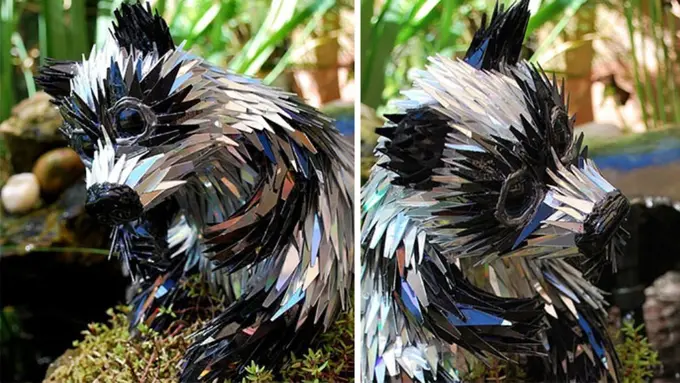 [Bintang] Jangan Dibuang! Kepingan CD Bisa Dibuat Jadi 10 Patung Keren