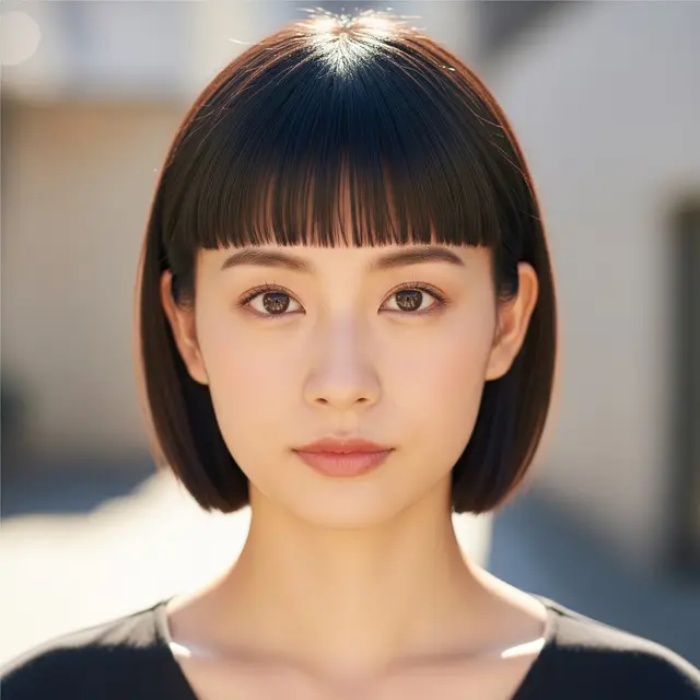 Hime Cut Pendek ala Wanita Anime