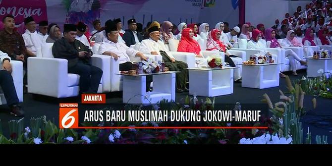 15 Ribu Muslimah Ikrarkan Dukungan untuk Jokowi-Ma'ruf di Senayan