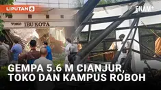 Gempa 5.6 magnitudo guncang Cianjur, Jawa Barat pada Senin (21/11/2022) pukul 13.21 WIB. Gempa kedalaman 10 km tersebut dirasakan sampai Jabodetabek. Sejumlah bangunan roboh akibat kuatnya guncangan yang berpusat di darat.