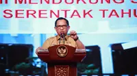 Mendagri Tito Karnavian saat membuka Rapat Koordinasi Bidang Politik dan Pemerintahan Umum dan Deteksi Dini Mendukung Sukses Pilkada Serentak Tahun 2020 di Bali Nusa Dua Convention Center, Kamis (27/02/2020).