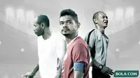 Elie Aiboy, Bambang Pamungkas dan Kurniawan Dwi Yulianto. (Bola.com/Dody Iryawan)