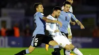 Timnas Uruguay Vs Timnas Argentina. (AP Photo/Natacha Pisarenko)