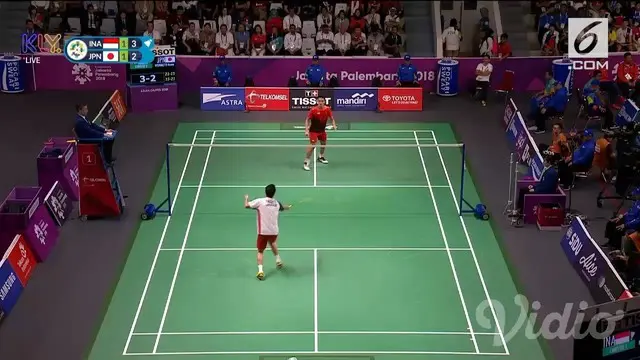 Jonatan Christie berhasil mengalahkan tunggal Jepang dalam semifinal badminton Asian Games 2018.