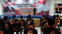 Relawan Jaringan Rakyat Untuk Ganjar (Juragan) Depok yang menggelar deklarasi pemenangan untuk bakal calon presiden (Bacapres) Ganjar Pranowo. (Istimewa)