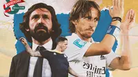 Ilustrasi - 8 Pemain yang Telat Bersinar (Luka Modric, Andrea Pirlo, Marco Materazzi) (Bola.com/Decika Fatmawaty)