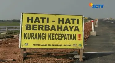 Jalur tol fungsional Pejagan-Pemalang, Pemalang-Batang dan Batang-Semarang, Jawa Tengah, sudah mulai bisa digunakan hari Jumat lusa mendatang untuk arus mudik Lebaran. Tapi...