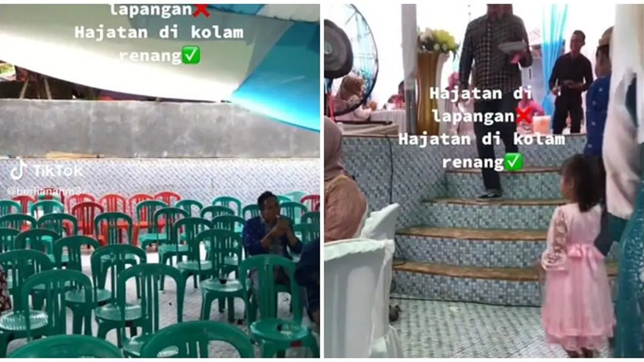 Antimainstream, Video Lokasi Hajatan di dalam Kolam Renang Ini Jadi Sorotan