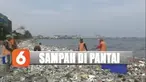 Sampah yang terkumpul didominasi sampah rumah tangga seperti plastik sisa makanan. Petugas kebersihan terpaksa mengangkut sampah menggunakan perahu kayu.