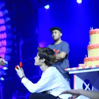 Bintang muda putra artis senior Tamara Bleszynski mengaku gugup. Apalagi ia berusaha meraih cinta dari Prilly. Selain mengejar cinta Prilly, Rasya juga harus bernyanyi dengan beberapa gerakan koreo yang harus dilakukan. (Adrian Putra/Bintang.com)