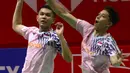 Fajar Alfian/Muhammad Rian Ardianto tampil konsisten sepanjang laga. (Liputan6.com/Helmi Fithriansyah)