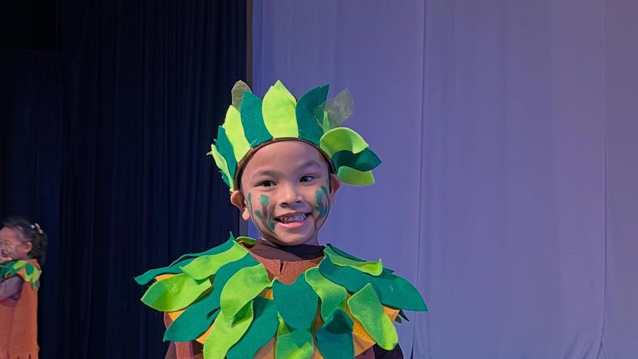 Jadi Pohon, 7 Potret Gala Sky Pentas di Sekolah Pertama Kali, Bikin Bangga Oma dan Opa
