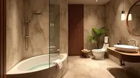 5 Ide Kombinasi Shower dan Bathtub yang Bikin Kamar Mandi Kecil Terasa Mewah