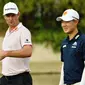 Justin Rose bersaing melawan Jazz Janewattananond pada SMBC Singapore Open 2020. (Dok Lagardere Sports)