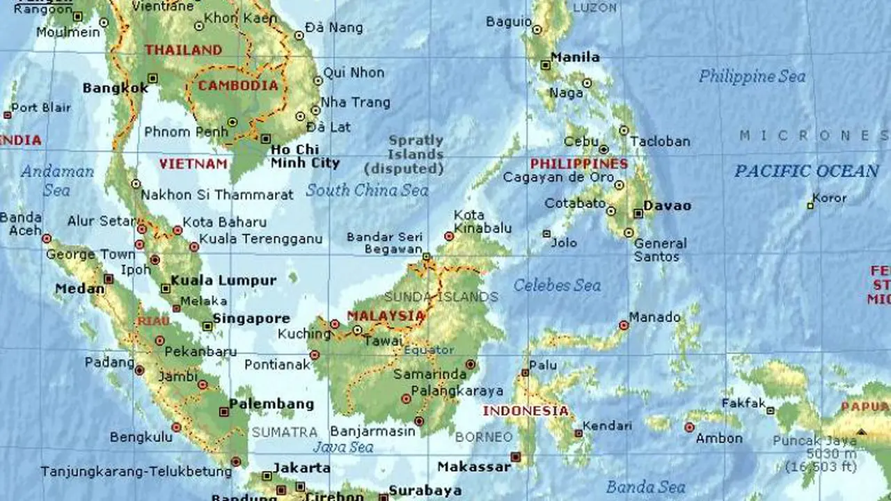 Peta Asia Tenggara